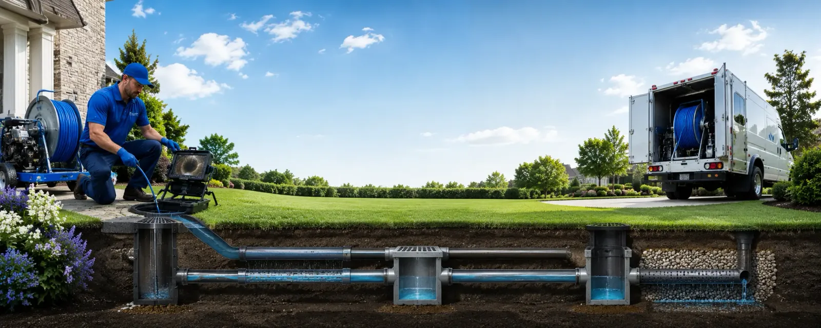 Outdoor drain cleaning information for Waynesville, IL